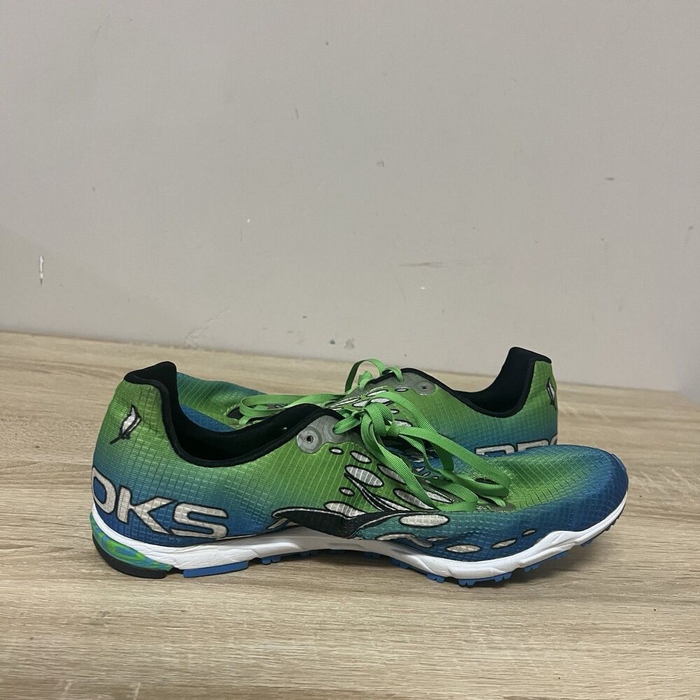 Brooks Mens Size 10 D Mach Featherlite Spike Lace… - image 5